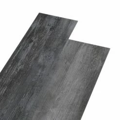VidaXL Planches de plancher PVC 5,02 m² 2 mm Autoadhésif Gris brillant