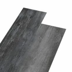 VidaXL Planches de plancher PVC 4,46 m² 3 mm Autoadhésif Gris brillant