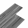 VidaXL Planches de plancher PVC 4,46 m² 3 mm Gris rayé -Matériaux de construction Soldes image 2 146584