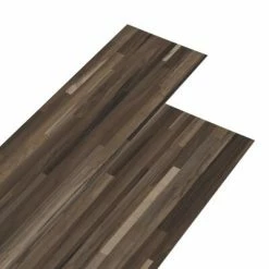 VidaXL Planches de plancher PVC 5,02 m² 2 mm Autoadhésif Marron rayé