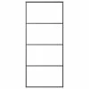 VidaXL Porte coulissante Aluminium et verre ESG 90x205 cm Noir -Matériaux de construction Soldes image 2 149480