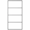 VidaXL Porte coulissante Aluminium et verre ESG 102,5x205 cm Noir -Matériaux de construction Soldes image 2 149481