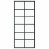 VidaXL Porte coulissante Verre ESG et aluminium 90x205 cm Noir -Matériaux de construction Soldes image 2 151018