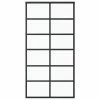 VidaXL Porte coulissante Verre ESG et aluminium 102x205 cm Noir 2 VidaXL Porte coulissante Verre ESG et aluminium 102x205 cm Noir -Matériaux de construction Soldes image 2 151019
