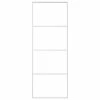 VidaXL Porte coulissante Verre ESG dépoli et aluminium 76x205 cm Blanc -Matériaux de construction Soldes image 2 151657