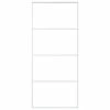 VidaXL Porte coulissante Verre ESG dépoli et aluminium 90x205 cm Blanc -Matériaux de construction Soldes image 2 151661