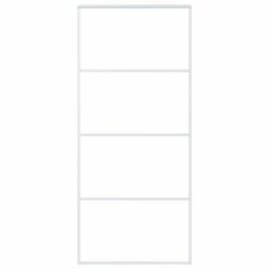 VidaXL Porte coulissante Verre ESG dépoli et aluminium 90x205 cm Blanc