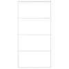 VidaXL Porte coulissante Verre ESG et aluminium 102,5x205 cm Blanc