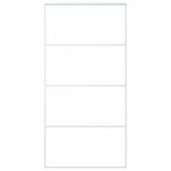 VidaXL Porte coulissante Verre ESG et aluminium 102,5x205 cm Blanc