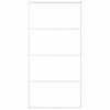 VidaXL Porte coulissante Verre ESG dépoli aluminium 102,5x205 cm Blanc -Matériaux de construction Soldes image 2 151665