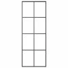 VidaXL Porte coulissante Noir 76x205 cm Verre ESG et aluminium -Matériaux de construction Soldes image 2 151666
