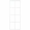 VidaXL Porte coulissante Verre ESG et aluminium 76x205 cm Blanc -Matériaux de construction Soldes image 2 151668