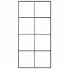 VidaXL Porte coulissante Noir 102,5x205 cm Verre ESG et aluminium