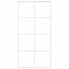 VidaXL Porte coulissante Verre ESG et aluminium 102,5x205 cm Blanc