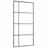VidaXL Porte coulissante Verre ESG et aluminium 102,5x205 cm Noir