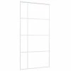 VidaXL Porte coulissante Verre ESG et aluminium 102,5x205 cm Blanc