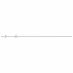 VidaXL Mini kit porte coulissante grange Acier au carbone Blanc 183 cm