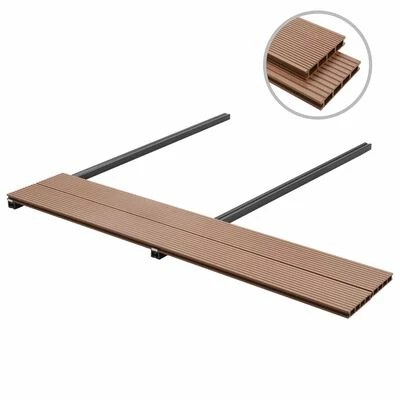 VidaXL Panneaux de terrasse WPC avec accessoires 30 m² 4 m Marron 4 VidaXL Panneaux de terrasse WPC avec accessoires 30 m² 4 m Marron – Image 2