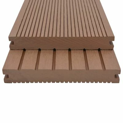 VidaXL Panneaux de terrasse WPC et accessoires 10 m² 4 m Marron clair 4 VidaXL Panneaux de terrasse WPC et accessoires 10 m² 4 m Marron clair – Image 2