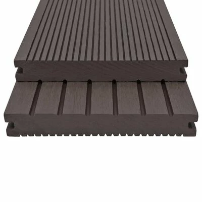 VidaXL Panneaux de terrasse solides WPC 15 m² 4 m Marron foncé 4 VidaXL Panneaux de terrasse solides WPC 15 m² 4 m Marron foncé – Image 2
