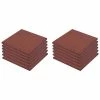 VidaXL Carreaux de protection antichoc 12pc Caoutchouc 50x50x3cm Rouge