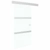 VidaXL Porte coulissante à butées Verre ESG et aluminium 90x205 cm -Matériaux de construction Soldes image 2 288056