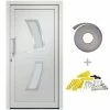 3057562 vidaXL Front Door White 98x208 cm (147139+203899)