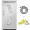 3057563 vidaXL Front Door White 108x200 cm (147140+203899) -Matériaux de construction Soldes image 2 3057563
