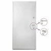 VidaXL Porte d'entrée Aluminium Blanc 100x200 cm -Matériaux de construction Soldes image 2 3059695