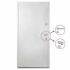 VidaXL Porte d'entrée Aluminium Blanc 110x207,5 cm -Matériaux de construction Soldes image 2 3059697