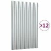 VidaXL Panneaux de toit 12 pcs Acier enduit de poudre Argenté 60x36 cm 2 VidaXL Panneaux de toit 12 pcs Acier enduit de poudre Argenté 60x36 cm -Matériaux de construction Soldes image 2 319127