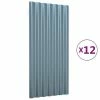 VidaXL Panneaux de toit 12 pcs Acier enduit de poudre Gris 80x36 cm 1 VidaXL Panneaux de toit 12 pcs Acier enduit de poudre Gris 80x36 cm -Matériaux de construction Soldes image 2 319134