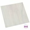 VidaXL Planches de plancher autoadhésives 55 pcs PVC 5,11 m² Crème -Matériaux de construction Soldes image 2 324656