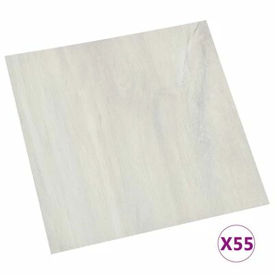 VidaXL Planches de plancher autoadhésives 55 pcs PVC 5,11 m² Crème 3 VidaXL Planches de plancher autoadhésives 55 pcs PVC 5,11 m² Crème