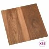VidaXL Planches de plancher autoadhésives 55 pcs PVC 5,11 m² Marron -Matériaux de construction Soldes image 2 324662