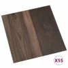 VidaXL Planches de plancher autoadhésives 55 pcs PVC 5,11 m² Marron -Matériaux de construction Soldes image 2 324663