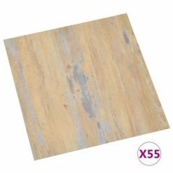 VidaXL Planches de plancher autoadhésives 55 pcs PVC 5,11 m² Marron