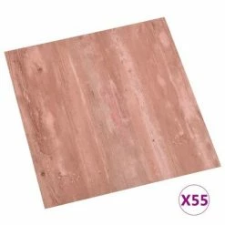 VidaXL Planches de plancher autoadhésives 55 pcs PVC 5,11 m² Rouge