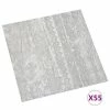 VidaXL Planches de plancher autoadhésives 55 pcs PVC 5,11 m² Gris 2 VidaXL Planches de plancher autoadhésives 55 pcs PVC 5,11 m² Gris -Matériaux de construction Soldes image 2 324675
