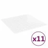 VidaXL Carreaux mosaïque 11 pcs Blanc 30x30 cm Verre