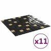 VidaXL Carreaux mosaïque 11 pcs Noir et doré 30x30 cm Verre -Matériaux de construction Soldes image 2 327313