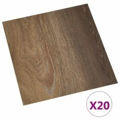 VidaXL Planches de plancher autoadhésives 20 pcs PVC 1,86 m² Marron
