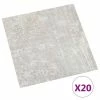 VidaXL Planches de plancher autoadhésives 20 pcs PVC 1,86m² Gris clair