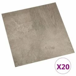 VidaXL Planches de plancher autoadhésives 20 pcs PVC 1,86 m² Gris
