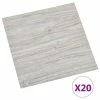 VidaXL Planches de plancher autoadhésives 20 pcs PVC 1,86m² Gris clair
