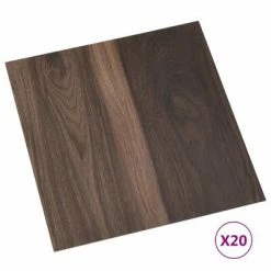 VidaXL Planches de plancher autoadhésives 20 pcs PVC 1,86 m² Marron