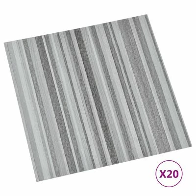 VidaXL Planches de plancher autoadhésives 20 pcs PVC 1,86m² Gris clair 3 VidaXL Planches de plancher autoadhésives 20 pcs PVC 1,86m² Gris clair