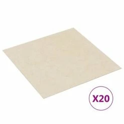 VidaXL Planches de plancher autoadhésives 20 pcs PVC 1,86 m² Beige
