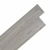 VidaXL Planche de plancher PVC autoadhésif 5,21 m² 2 mm Gris foncé
