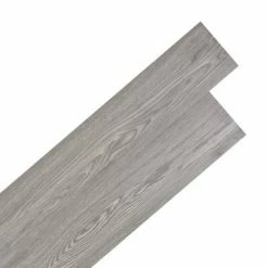 VidaXL Planche de plancher PVC autoadhésif 5,21 m² 2 mm Gris foncé